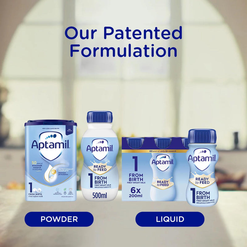 Aptamil Stage 1 ready to feed infant formula 200ml, UK version