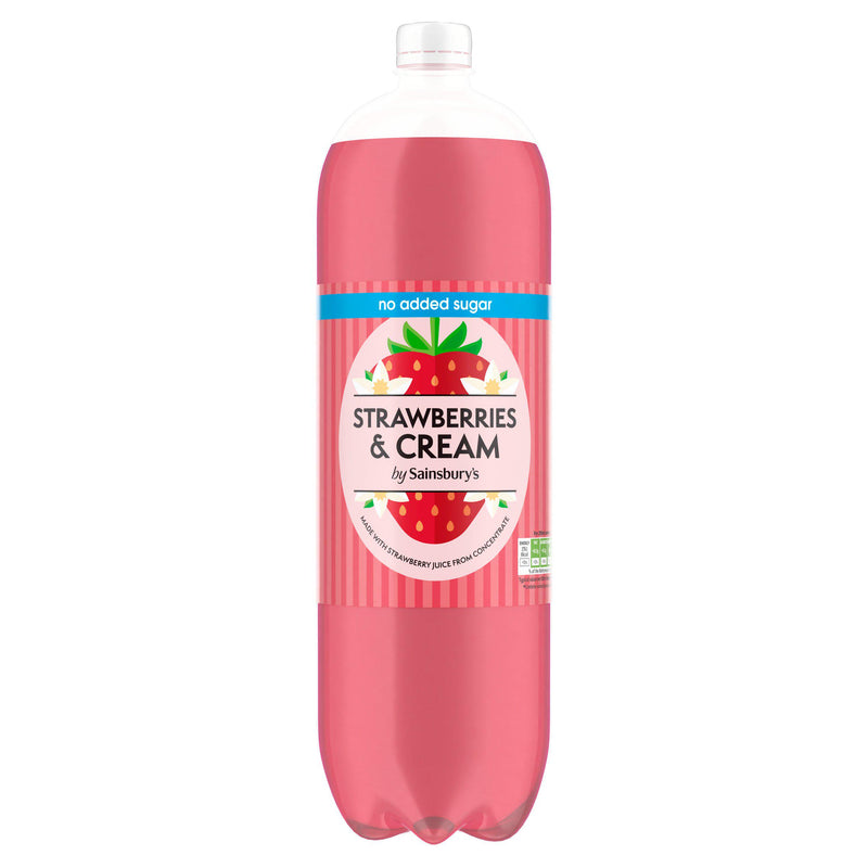 Sainsbury's soft drink Strawberries & Cream 2L, UK version