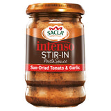 Sacla Intenso tomato and garlic sauce, imported from the UK