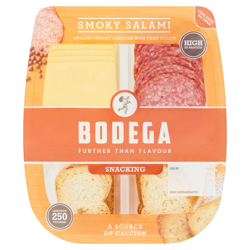 Bodega Snacking Smoky Salami snack pack 64g, UK version