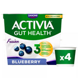 Sainsburys Activia Fusions Blueberry Acai Gut Health Fruit Yoghurt Multipack 4 x 120g- Buy online at McGrocer