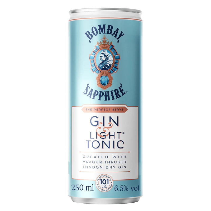 Bombay Sapphire Gin & Tonic Light 250ml - British product