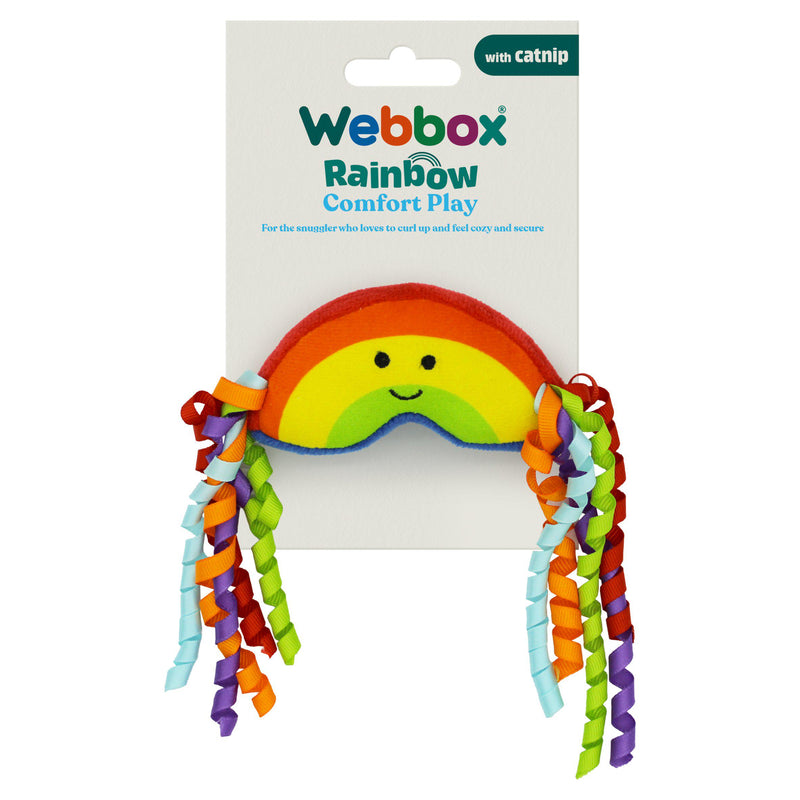Webbox Rainbow with Catnip cat toy (British brand)