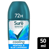 Sure Men Menthol Blue Lavender deodorant 50ml, imported from the UK