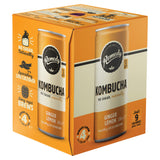 Sainsburys Remedy Kombucha Ginger Lemon Sparkling Drink 4 x 330ml- Buy online at McGrocer