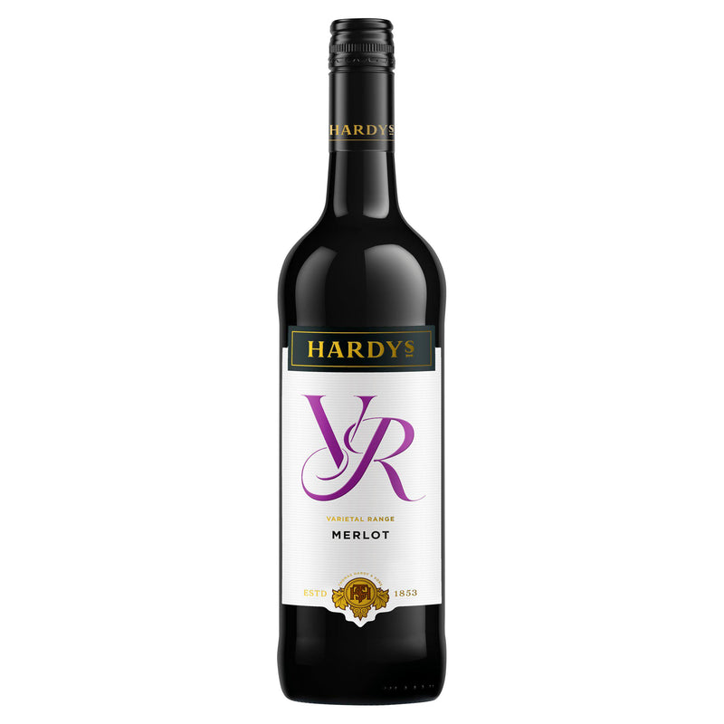Hardys VR Merlot red wine 75cl, imported from the UK