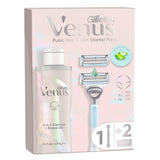 Gillette Venus women's razor 2 blades 2-in-1 shave gel cleanser - British product