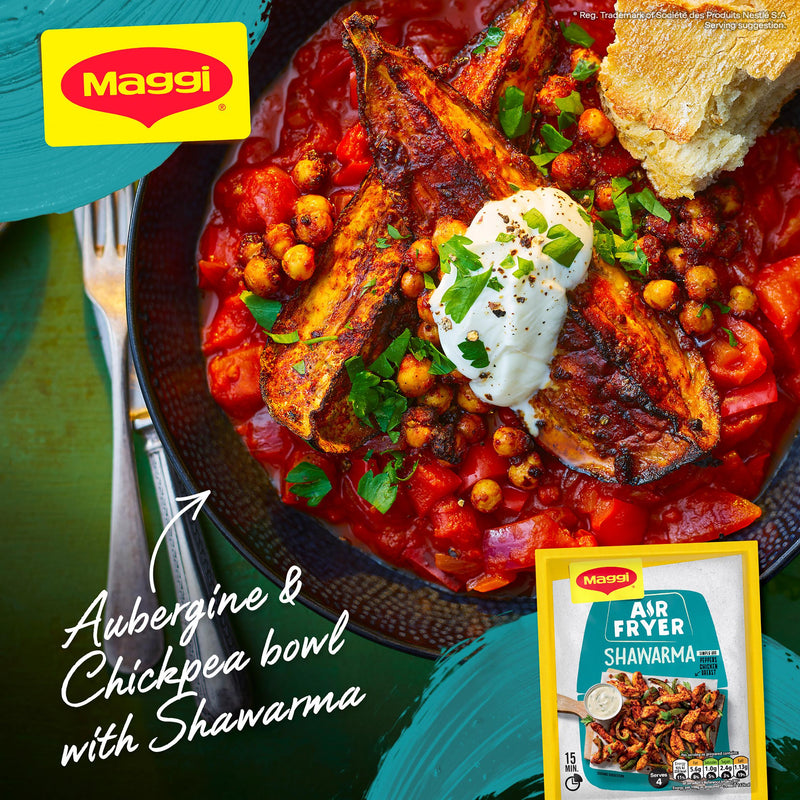 Maggi Air Fryer Shawarma Recipe Mix 25g, imported from the UK