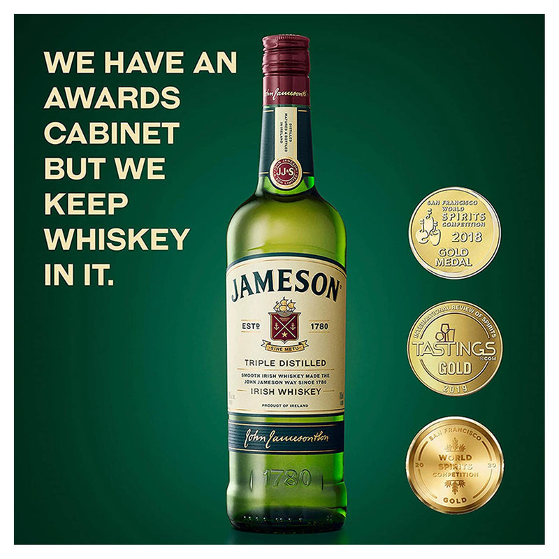 Jameson Triple Distilled Irish Whiskey 1L - British product