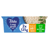 Sainsburys Tilda Long Grain Rice Microwave Pot 2x125g- Buy online at McGrocer