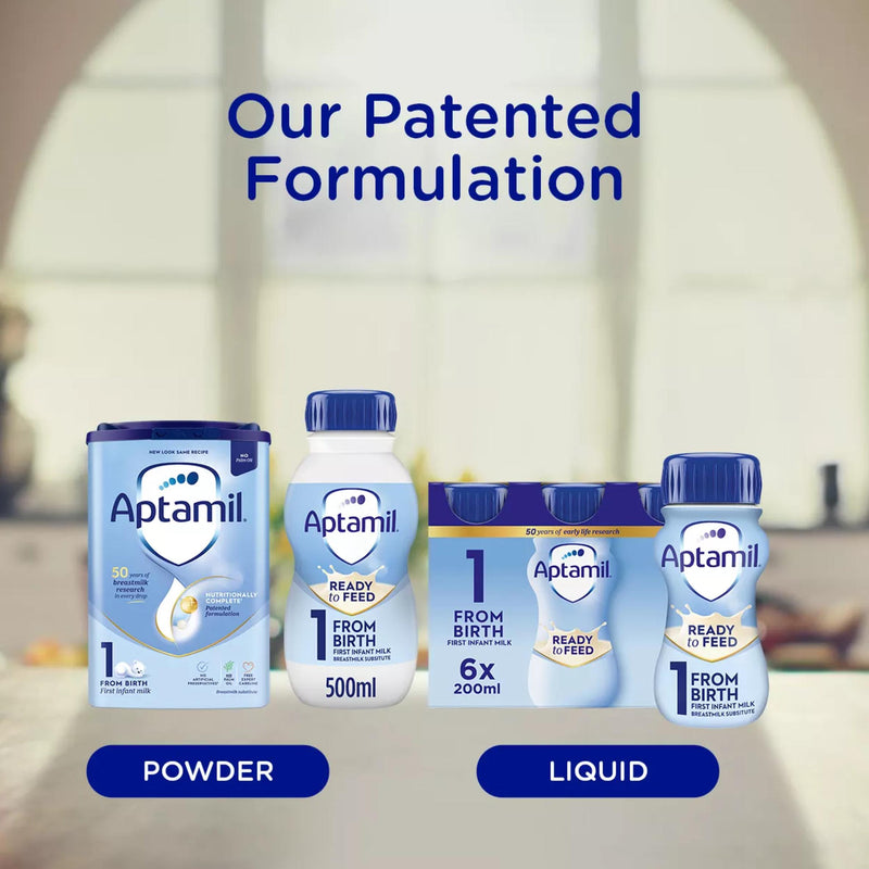 Aptamil First Infant Milk ready-to-feed 500ml (British brand)