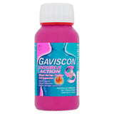 Gaviscon Double Action mixed berries oral suspension 150ml, imported from the UK