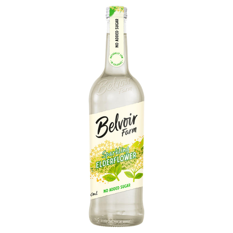 Belvoir Farm sparkling elderflower drink 750ml - British product