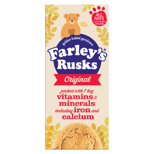Farley's Rusks Original Baby Food Snacks 6+ Months 150g GOODS Sainsburys   