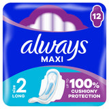 Always sanitary towels with wings size 2 x12, imported from the UK