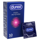 Sainsburys Durex Feel Intense Latex Condoms - Ribbed & Dotted, 10 Count- Buy online at McGrocer