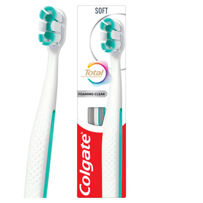 Sainsburys Colgate Total Foaming Clean Soft Manual Toothbrush- Buy online at McGrocer