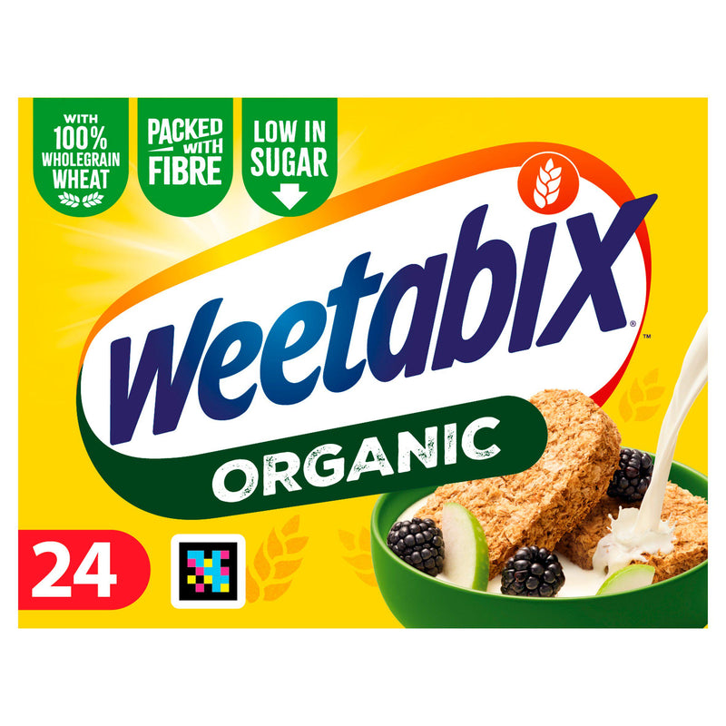 Weetabix organic whole wheat cereal 24 biscuits - British product