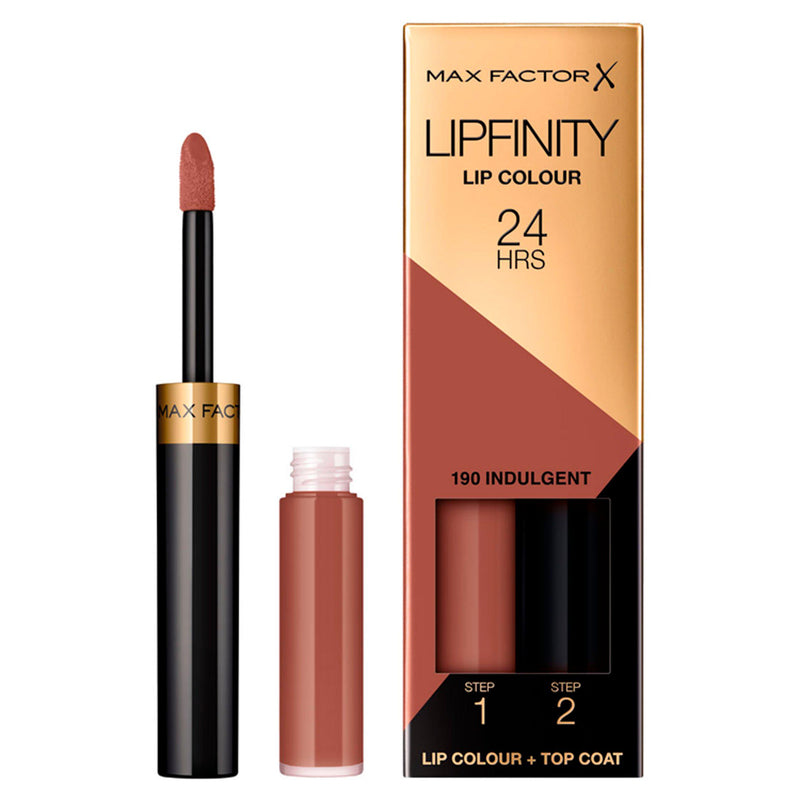 Max Factor Lipfinity lip colour lipstick 190 Indulgent 2.3ml+1.9g - British product