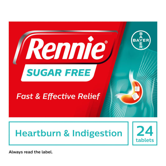 Rennie Sugar Free Spearmint Flavour Chewable Tablets x24 GOODS Sainsburys   