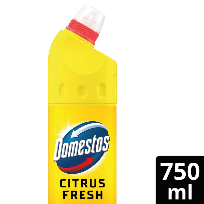 Domestos thick bleach Citrus Fresh 750ml, imported from the UK