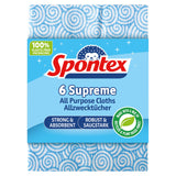 Spontex Supreme all purpose cloths 6pk - British product