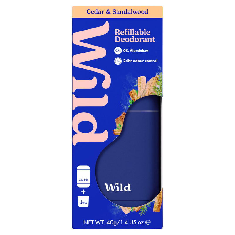 Wild Cedar Sandalwood deodorant 40g (British brand)