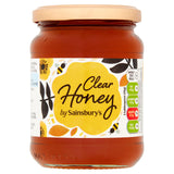 Sainsbury's pure clear honey 454g jar (British brand)