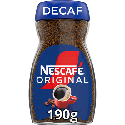 Sainsburys Nescafe Original Decaf Instant Coffee 190g- Buy online at McGrocer