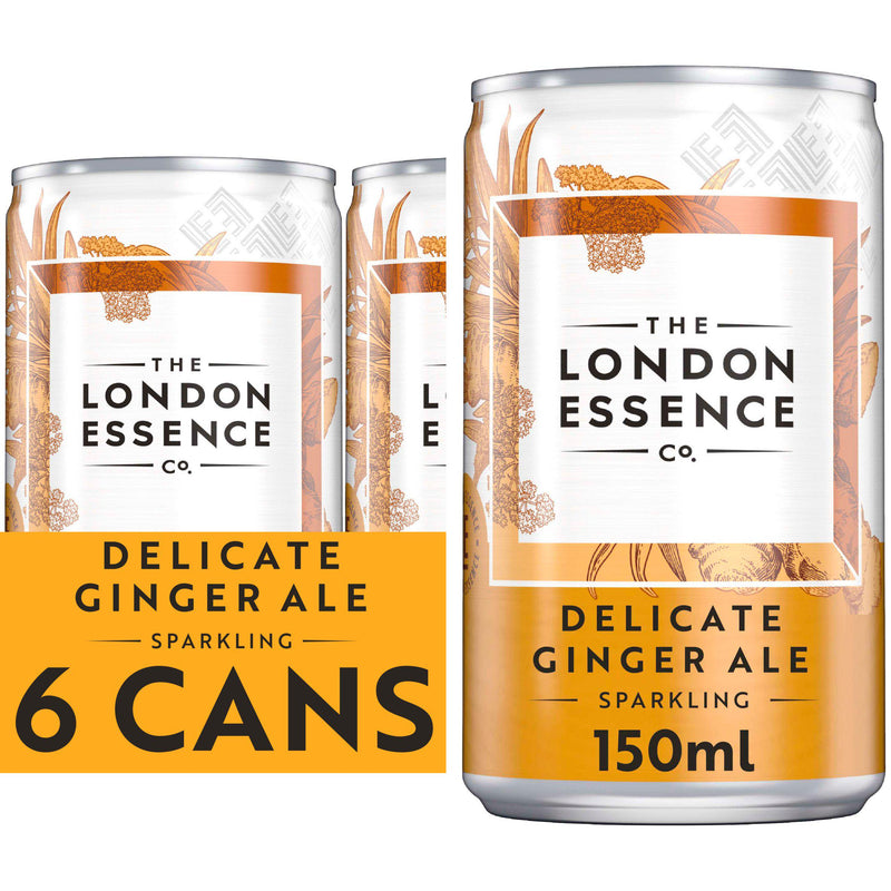 London Essence Co delicate ginger ale 6 x 150ml (British brand)