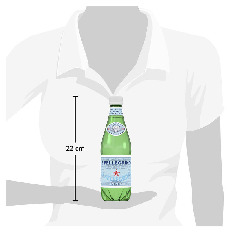 San Pellegrino sparkling mineral water 500ml (British brand)