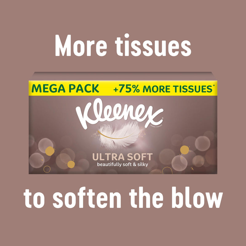 Kleenex Ultra Soft tissues extra large box 40 sheets (British brand)