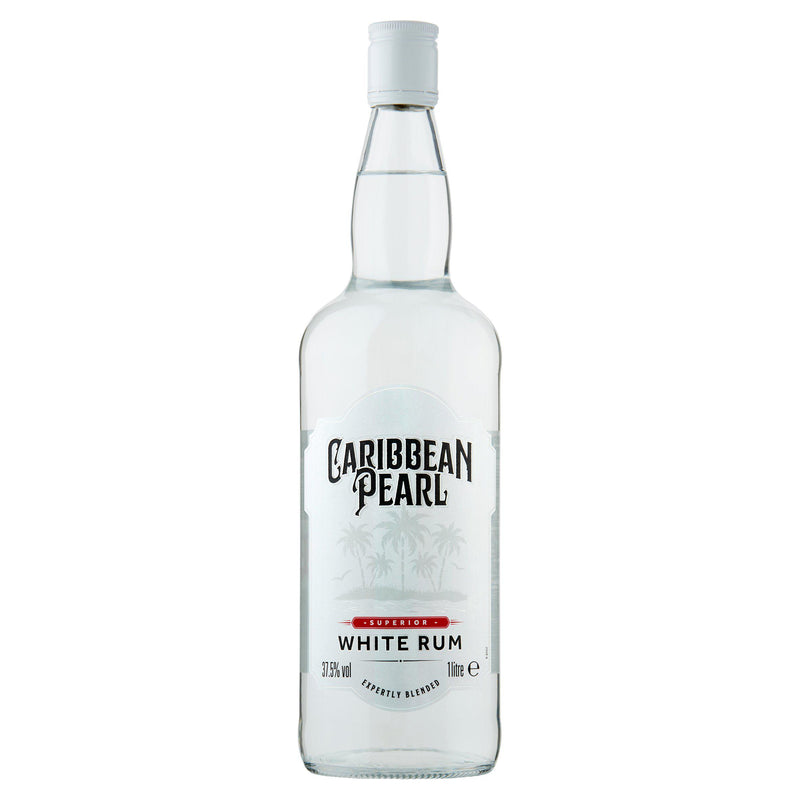 Caribbean Pearl white rum 1L (British brand)