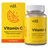 Vitl Vitamin C capsules 500mg 30 capsules, imported from the UK
