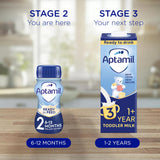 Aptamil 2 follow on baby milk formula 6x200ml - British product
