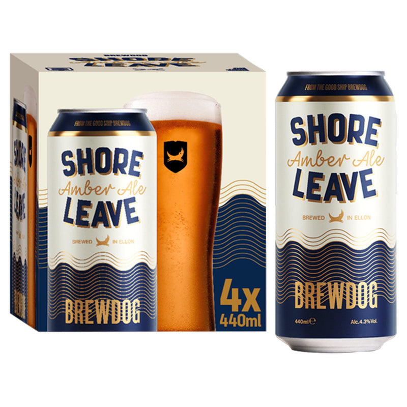 BrewDog Shore Leave amber ale 4x440ml, UK version
