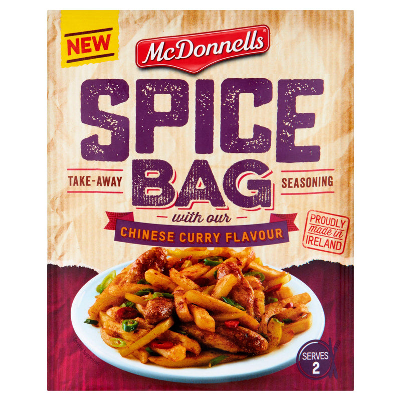 McDonnells Spice Bag Chinese Curry Seasoning Mix 40g, imported from the UK