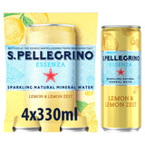 Sainsburys San Pellegrino Essenza Sparkling Water Lemon 4x330ml Pack- Buy online at McGrocer