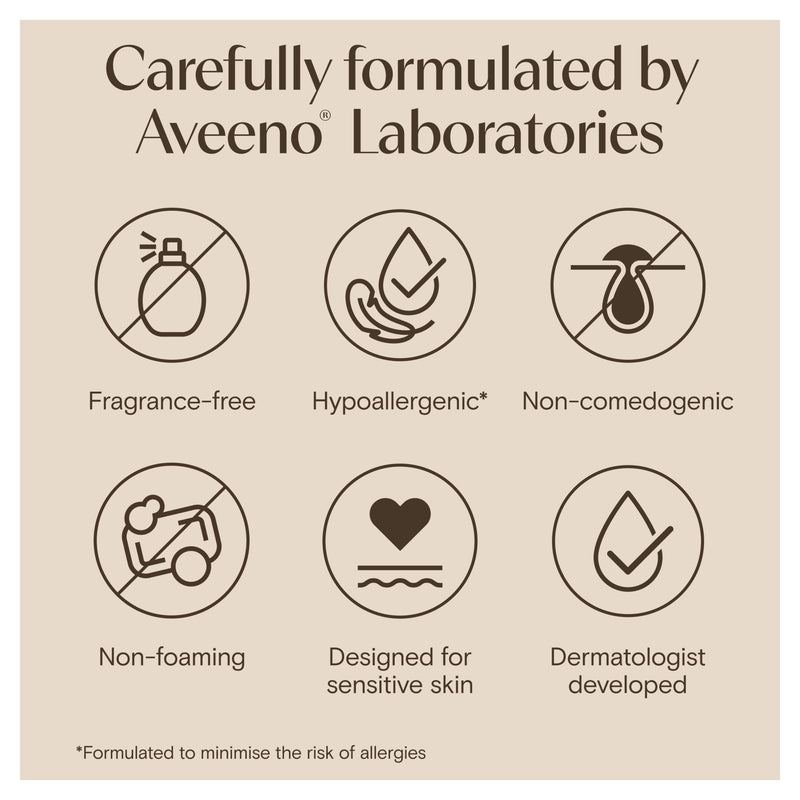 Aveeno Calm & Restore Oat Cleanser 200ml (British brand)