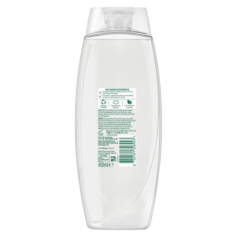 Radox shower gel chamomile oat body wash 450ml, UK version