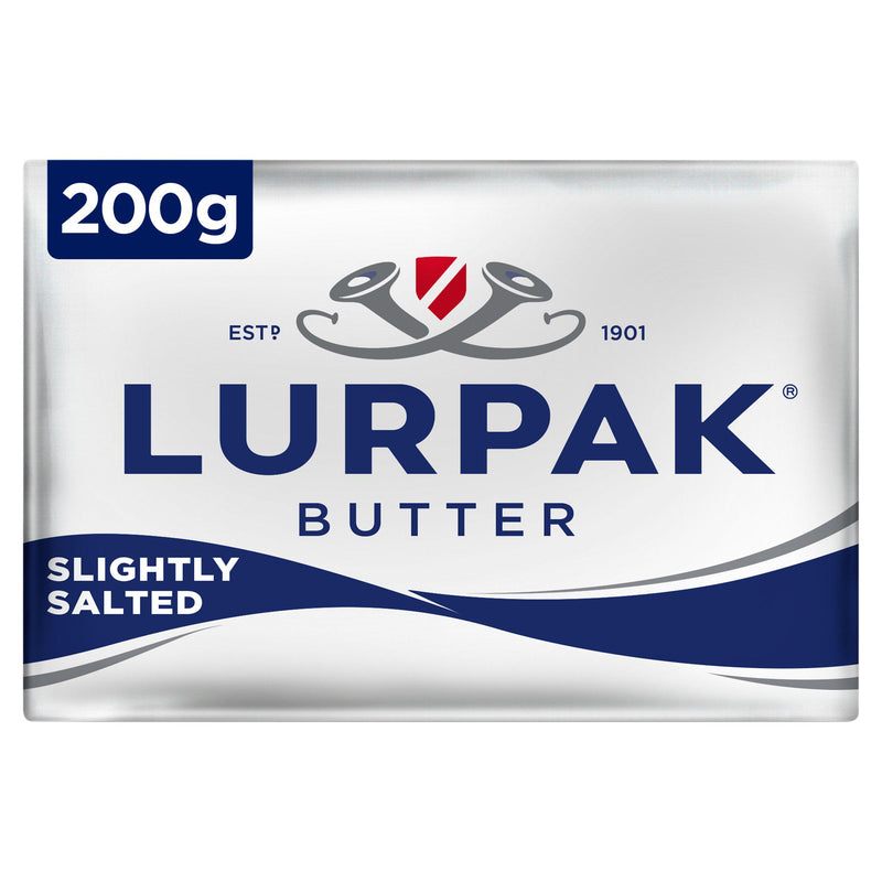 Lurpak butter slightly salted 200g, imported from the UK