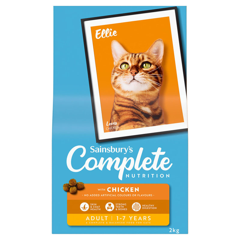 Sainsbury's Adult Complete Nutrition with Chicken Cat Food 1+ Years 2kg