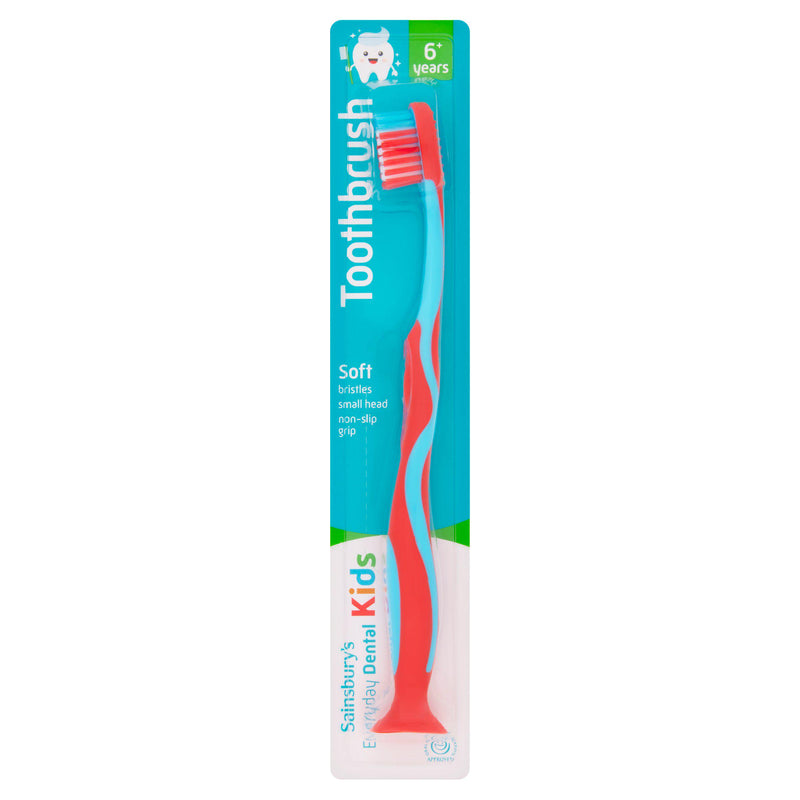 Sainsbury's kids toothbrush 6+ years soft bristles (British brand)