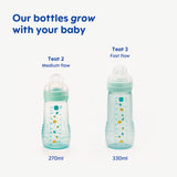 Mam Easy Active baby bottle 330ml, imported from the UK