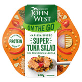 Sainsburys John West On the Go Harissa Spiced Super Tuna Salad with Cous Cous 220g- Buy online at McGrocer