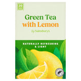 Sainsbury's green tea with lemon 20 tea bags 38g, imported from the UK