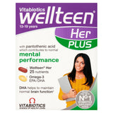 Vitabiotics Wellteen Her Plus 13-19 Years Dual Pack Tablets/Capsules x56