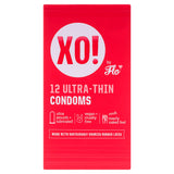 Sainsburys Flo XO! Ultra-thin Extra Natural Feel Vegan Regular Fit Condoms x12- Buy online at McGrocer