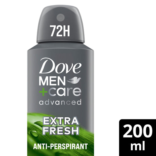 Dove Men+Care Antiperspirant Deodorant Aerosol Extra Fresh 200ml GOODS Sainsburys   