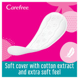 Carefree normal pantyliners cotton extract fresh scent 56 count (British brand)